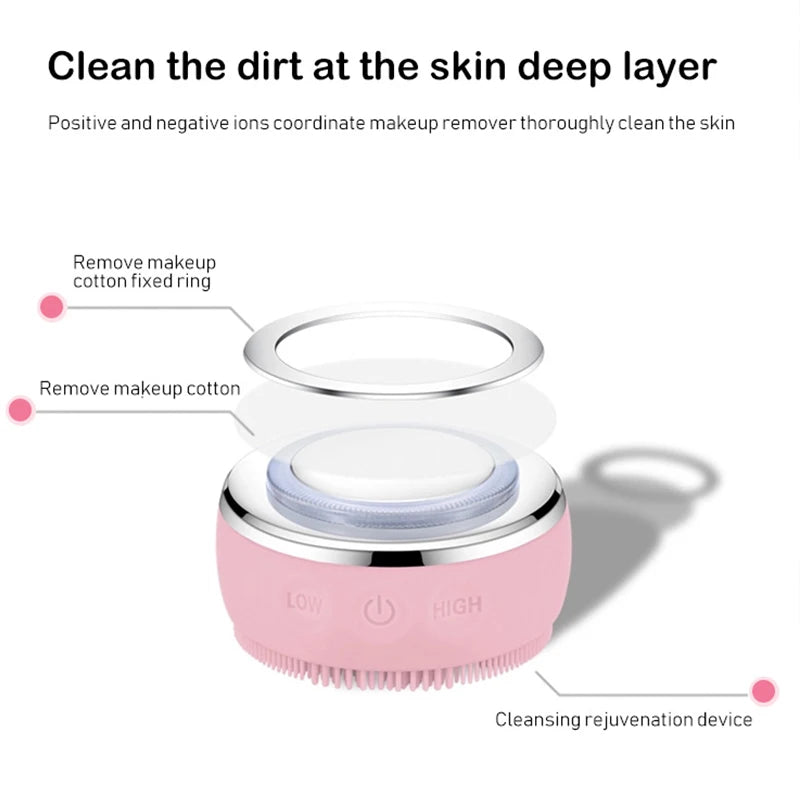 Mini Electric Silicone Face Cleaning Brush