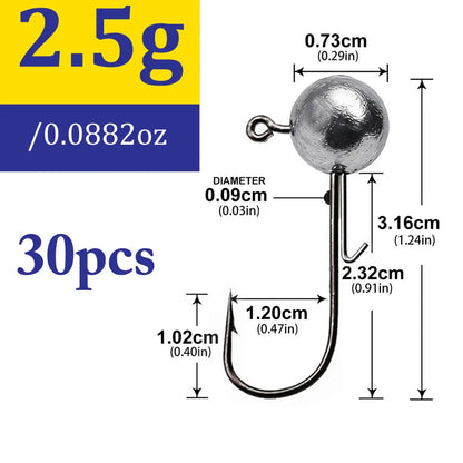 Jig fishing hooks with auxiliary hook,