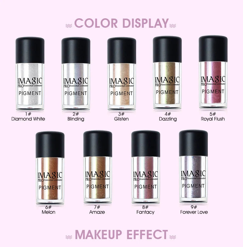 IMAGIC Glitter Eyeshadow Shimmer Shine Powder Eyes Makeup
