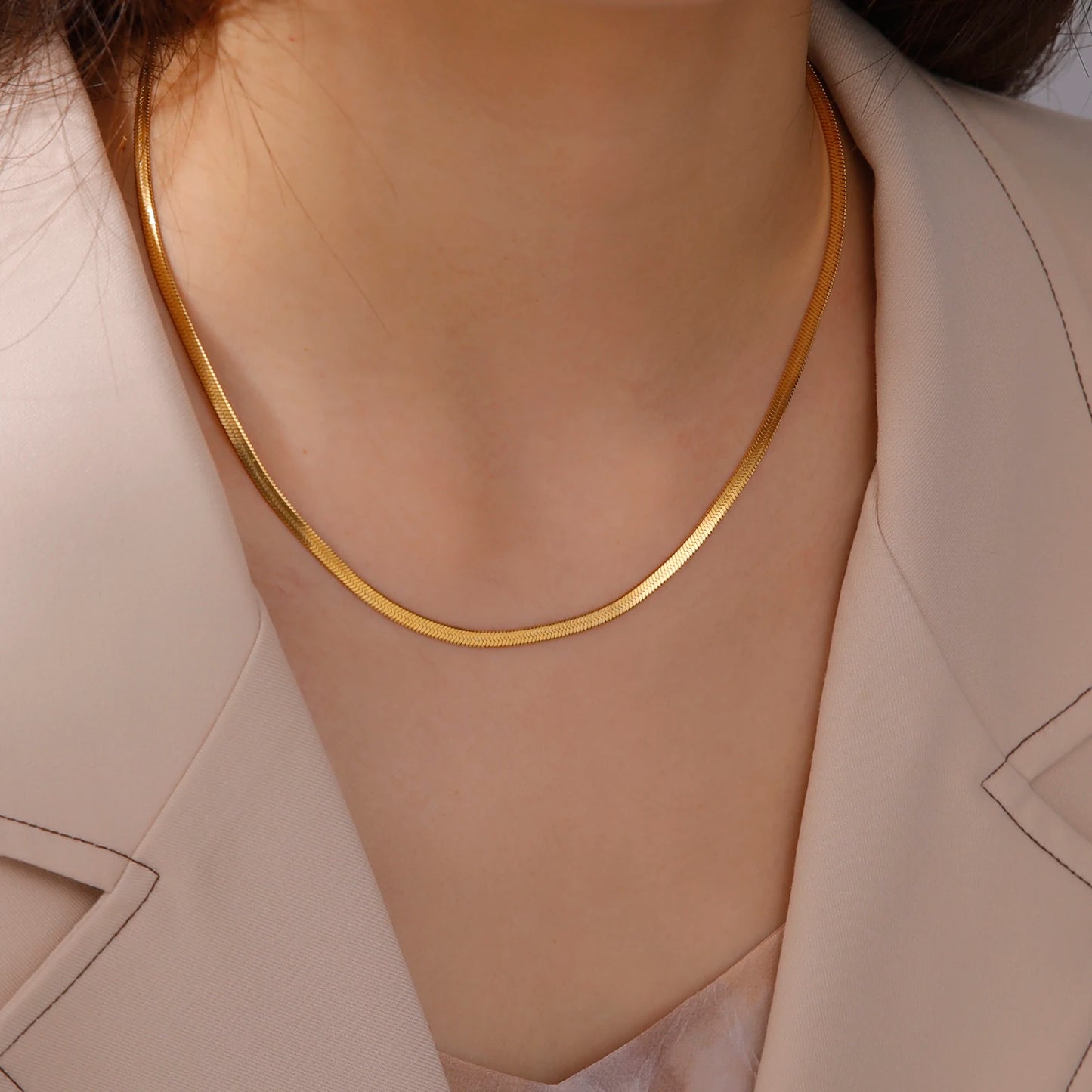 Skyrim Stainless Steel Snake Chain Necklace Trend Jewelry