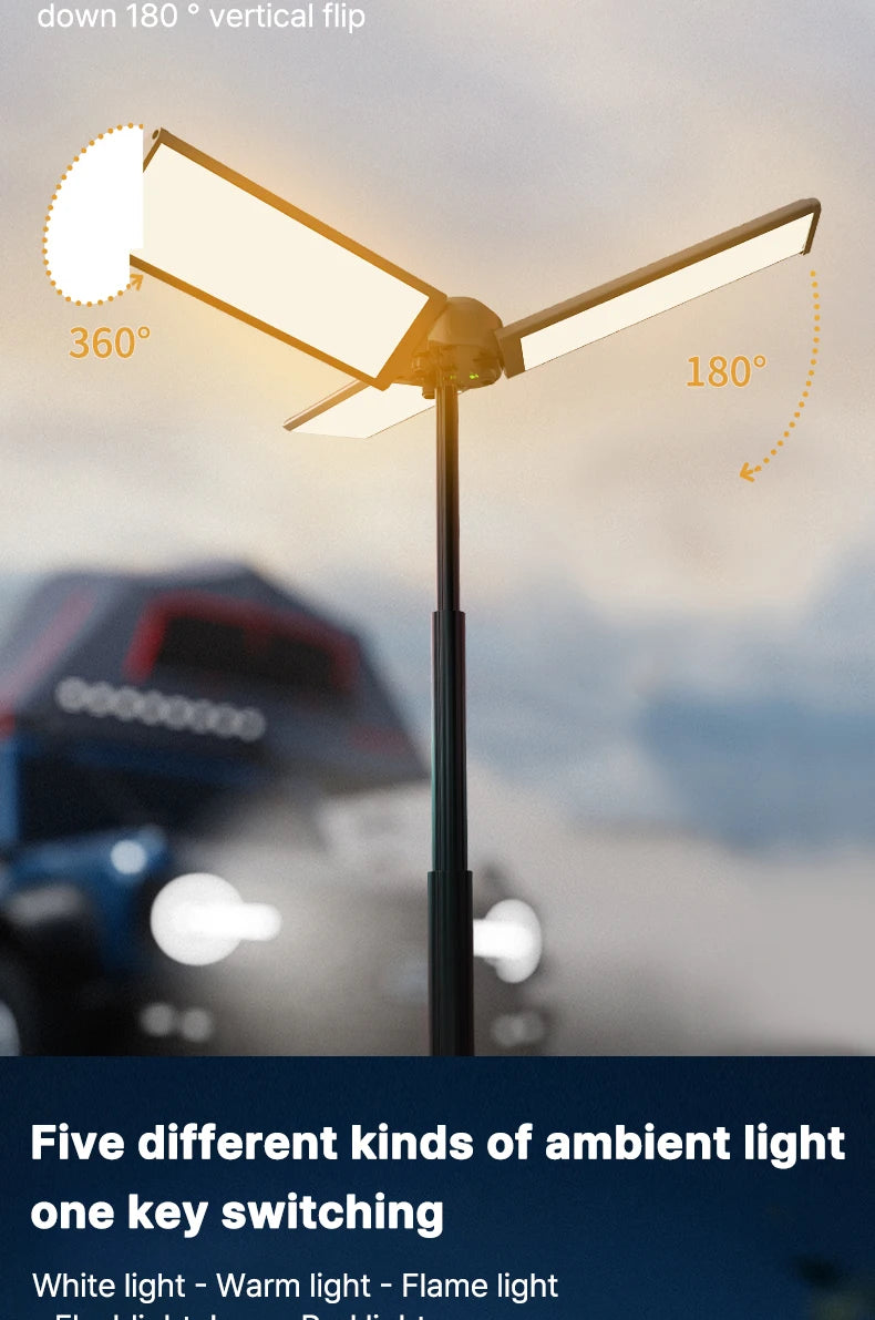 Rechargeable Outdoor Portable Hiking Camping Flashlight