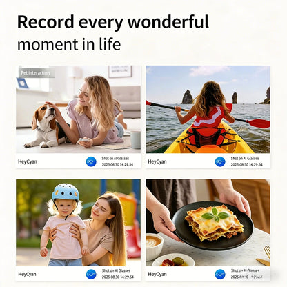 HOMEFISH M02 AI Smart Glasses with 4K Camera Bluetooth