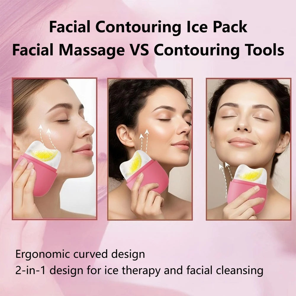 Ice Roller for Face & Eye Face Massage Silicone Ice Mold