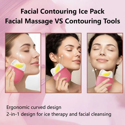 Ice Roller for Face & Eye Face Massage Silicone Ice Mold