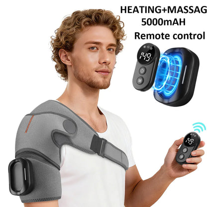 Electric Shoulder Massager Heating Pad Vibration Massage