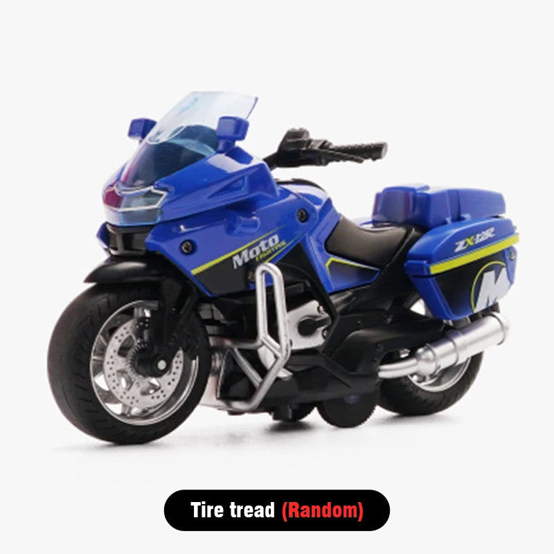 Car Model Alloy Pull Back Motorcycle Men's Locomotive