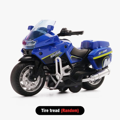 Car Model Alloy Pull Back Motorcycle Men's Locomotive