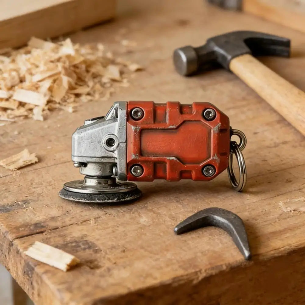 Mini Grinder Keychain 2-in-1 Miniature Angle Grinder