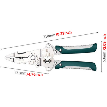 Foldable 18-in-1 Wire Stripping Pliers Crimping Tool
