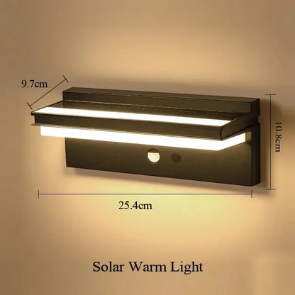 Solar Power Wall Lamp IPX5 Waterproof Garden Lights