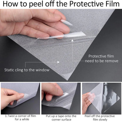 Frosted Window Privacy Film Heat Control UV Blocking