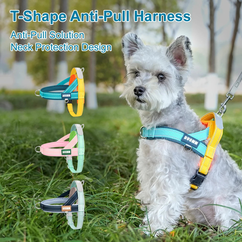 Dog Harness No Pull T-Shape Breathable Spring Summer