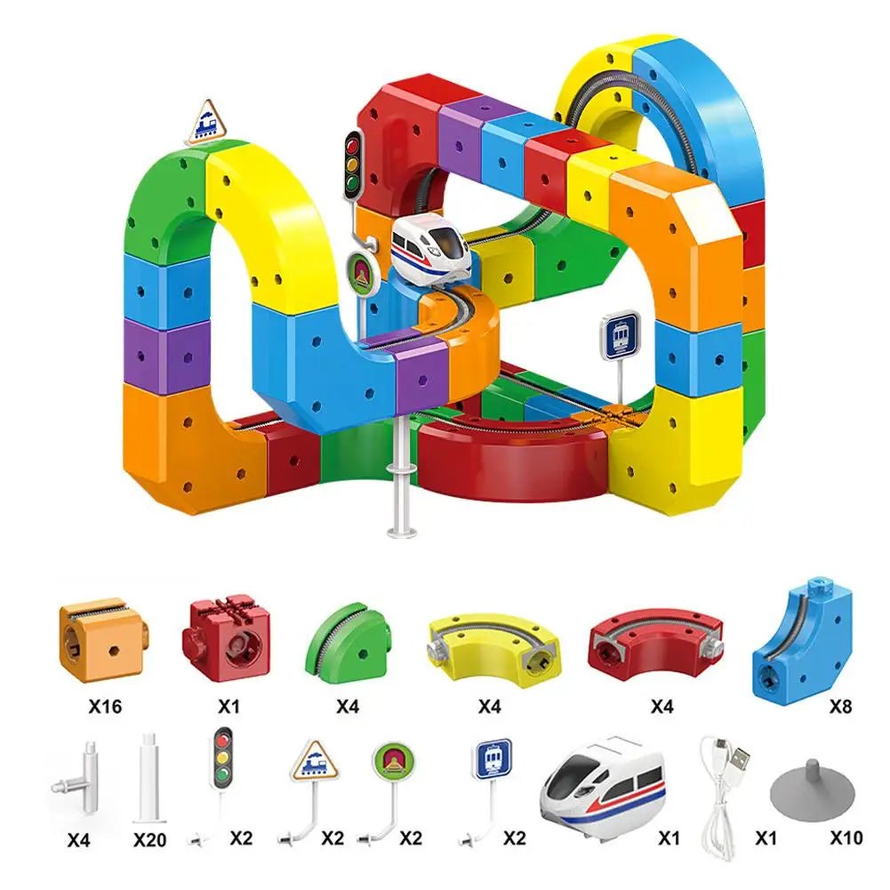 Magical Track Train USB Rechargeable 3D Building Tracks
