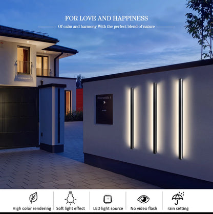 LED Lighting Wall Lamp IP65 Garden AC Long Wall Light