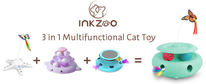 Interactive Cat Toy Automatic Toys 3-in-1 Electric Toy