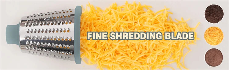 3 in 1 Rotary Cheese Grater Versatile Slicer