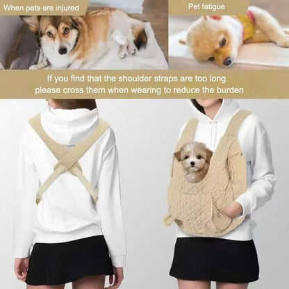 Soft Dog Carrier Cat Backpack Chest Bag Outdoor Bag