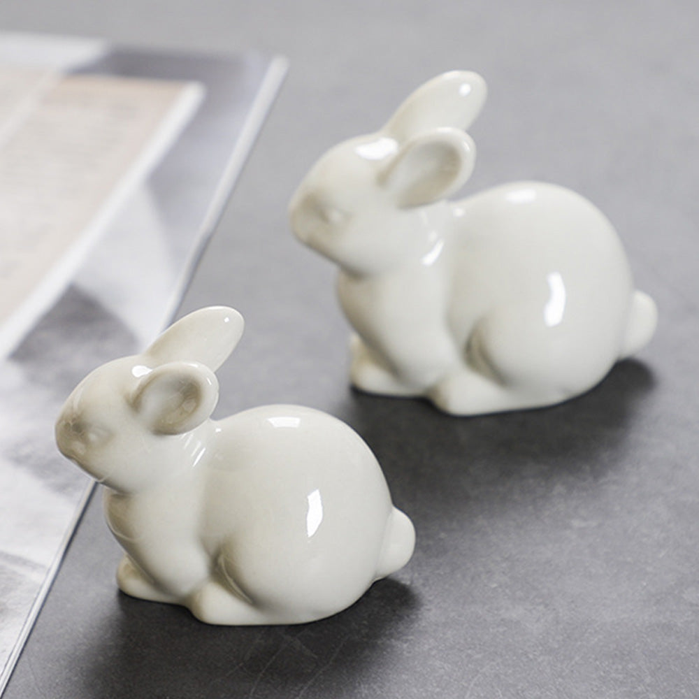 Cute Miniature Bunny Figure Home Decoration