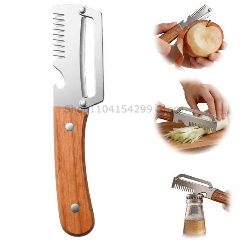 3-in-1 Multifunction Peeler Kitchen Stainless Steel Peeler