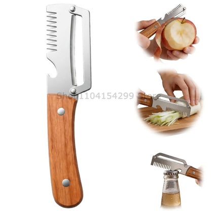 3-in-1 Multifunction Peeler Kitchen Stainless Steel Peeler