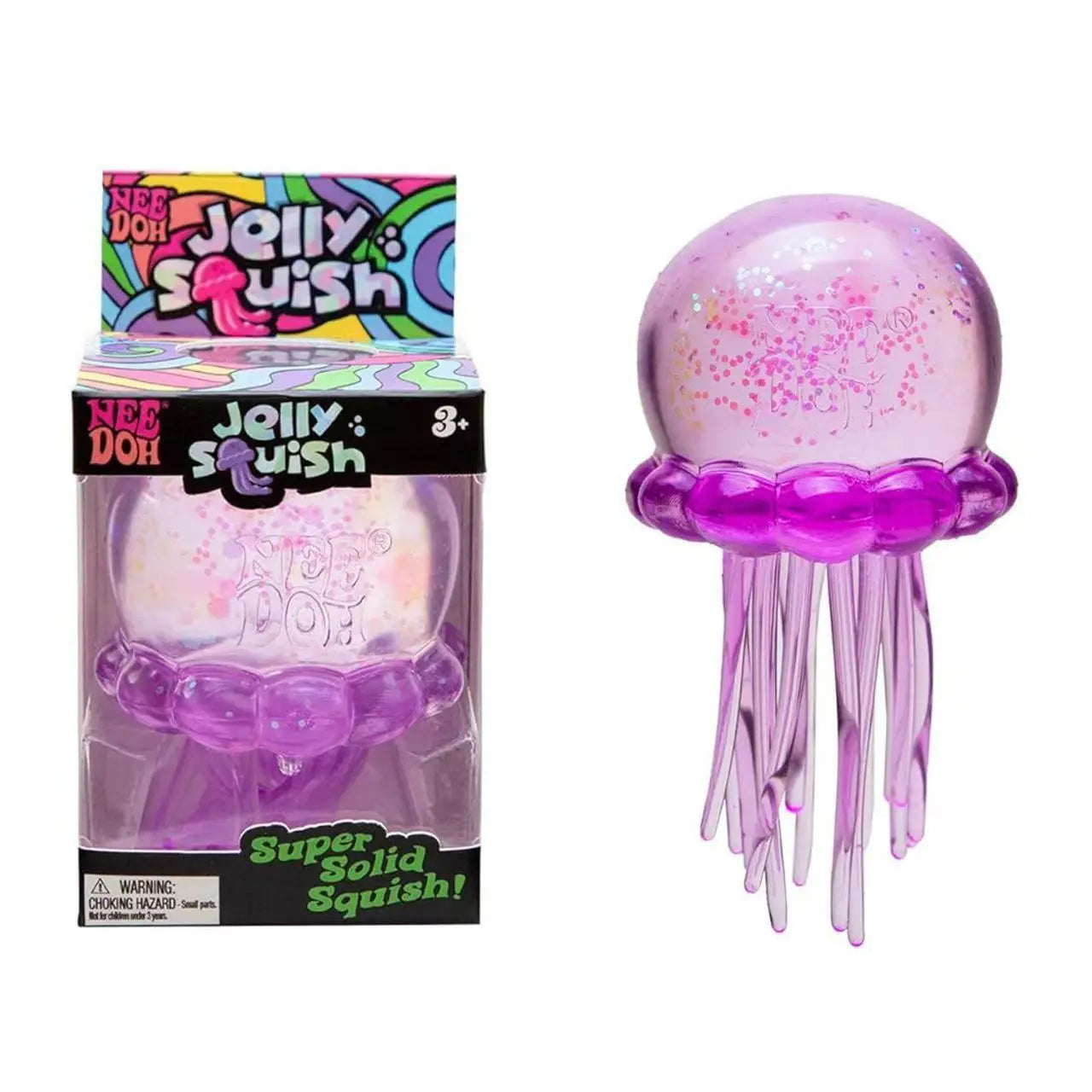 Jellyfish and Cube Squid Toys Soft Jelly Squeezing Stress