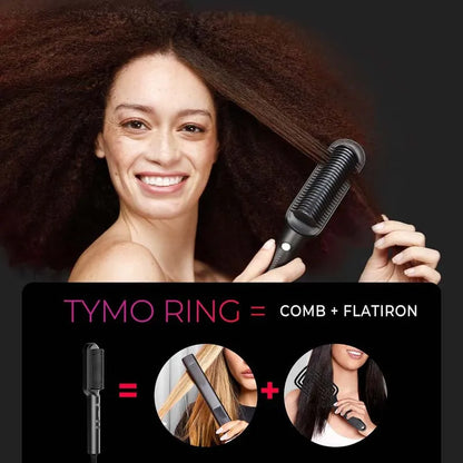 Electric Heating Comb Hair Straightener Portable Fast Heating