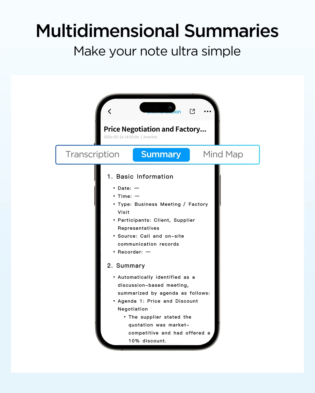 BOYA Notra AI Recording - Smart Voice Activated Recorder