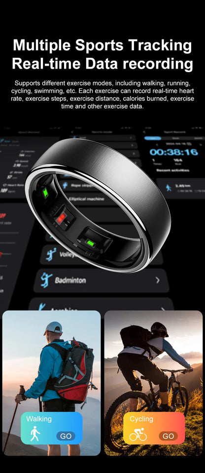 R10 Smart Ring with Charging Dock Men Women Multi-sport Mode