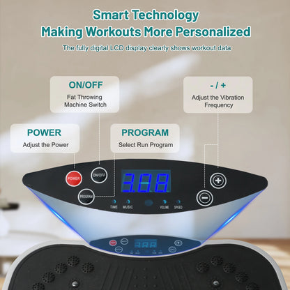 Vibration Plate Exercise Machine Fat-Burning Home Fitness