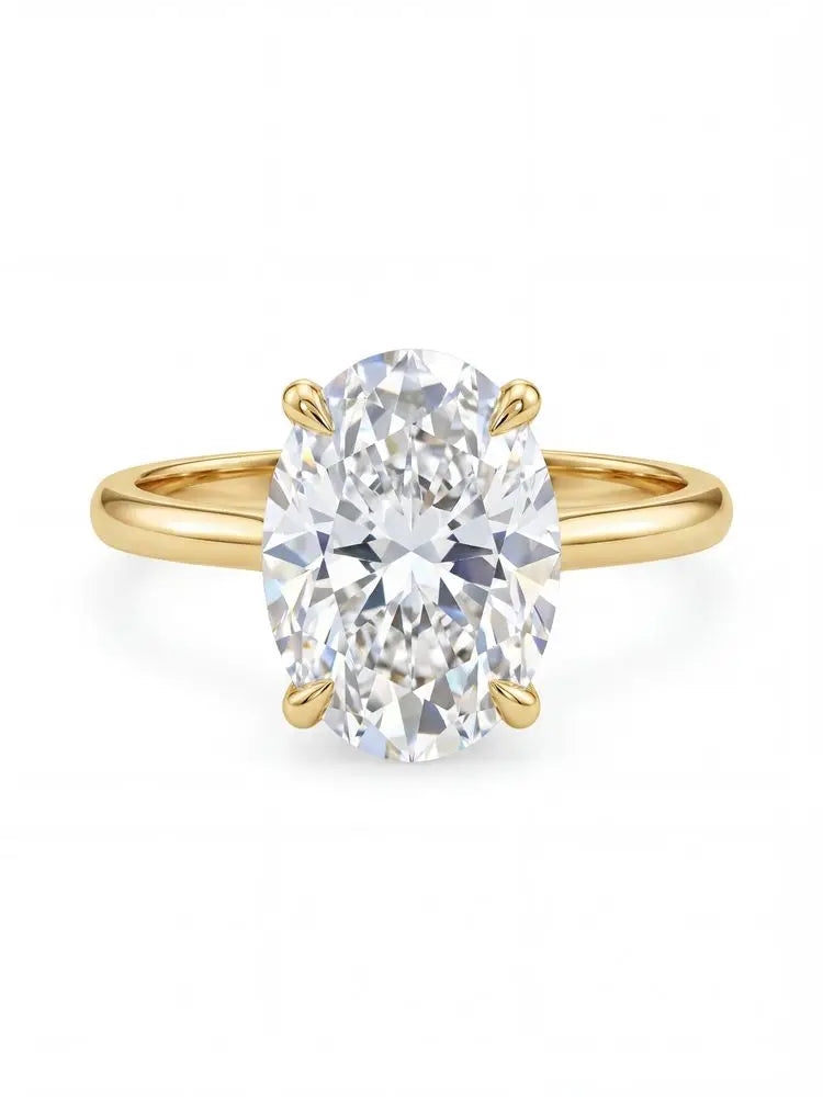 Gorgeous Shiny Oval Stone Ring For Women Engagement Jewelry