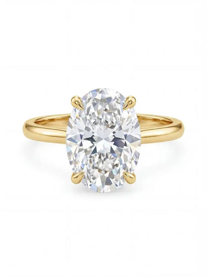 Gorgeous Shiny Oval Stone Ring For Women Engagement Jewelry