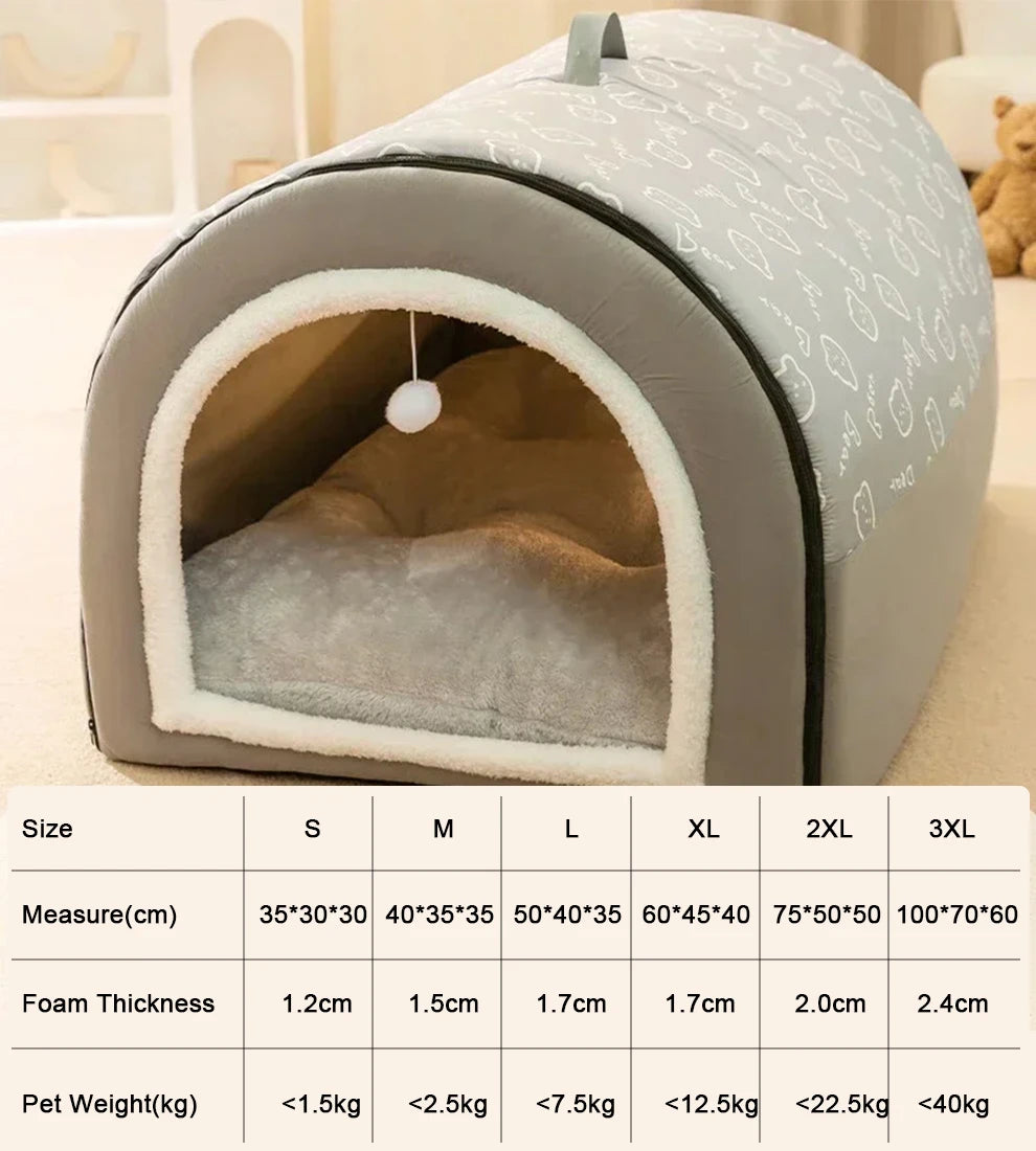 Hot Winter Warm Dog Removable Pet Sleeping House