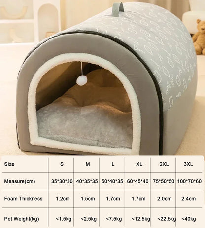 Hot Winter Warm Dog Removable Pet Sleeping House