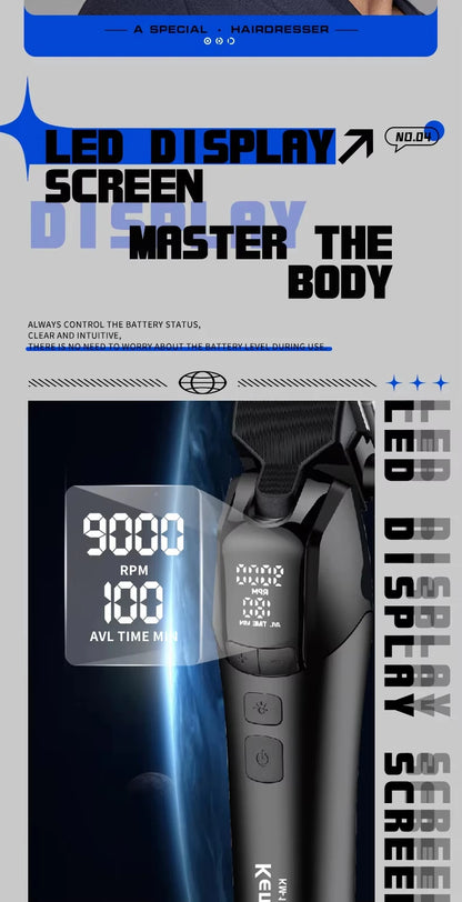 Kemei KM-1858 10W Barber Professional Electric Hair Clipper