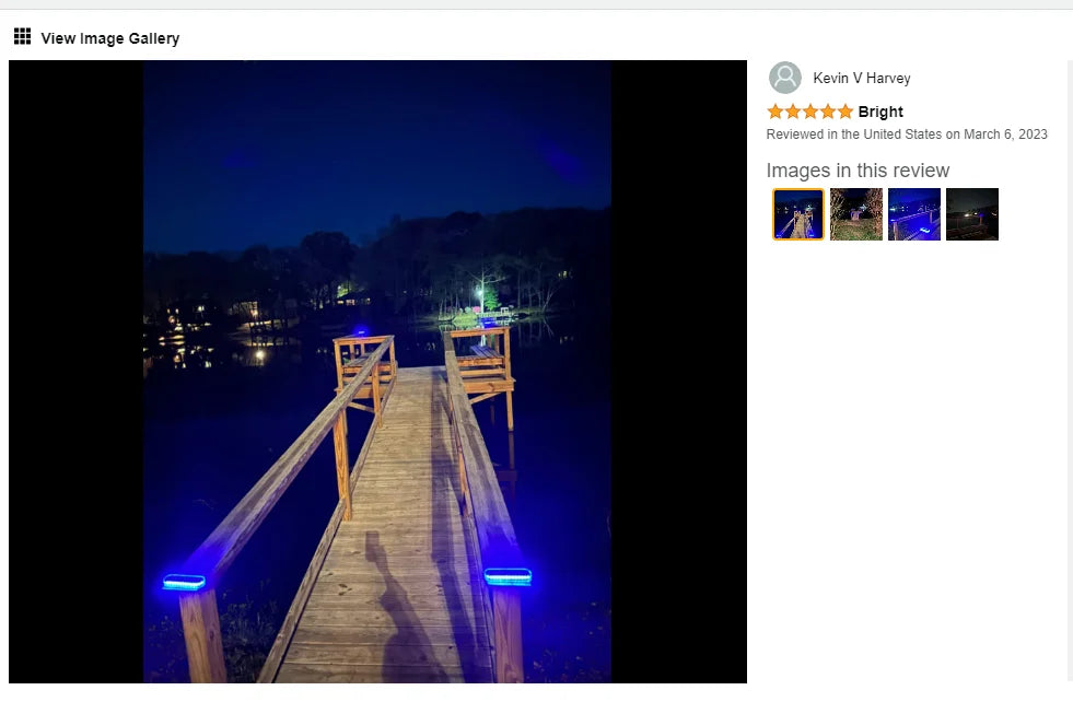 4 Pack Solar Deck Lights Outdoor Step Lights IP68 Solar