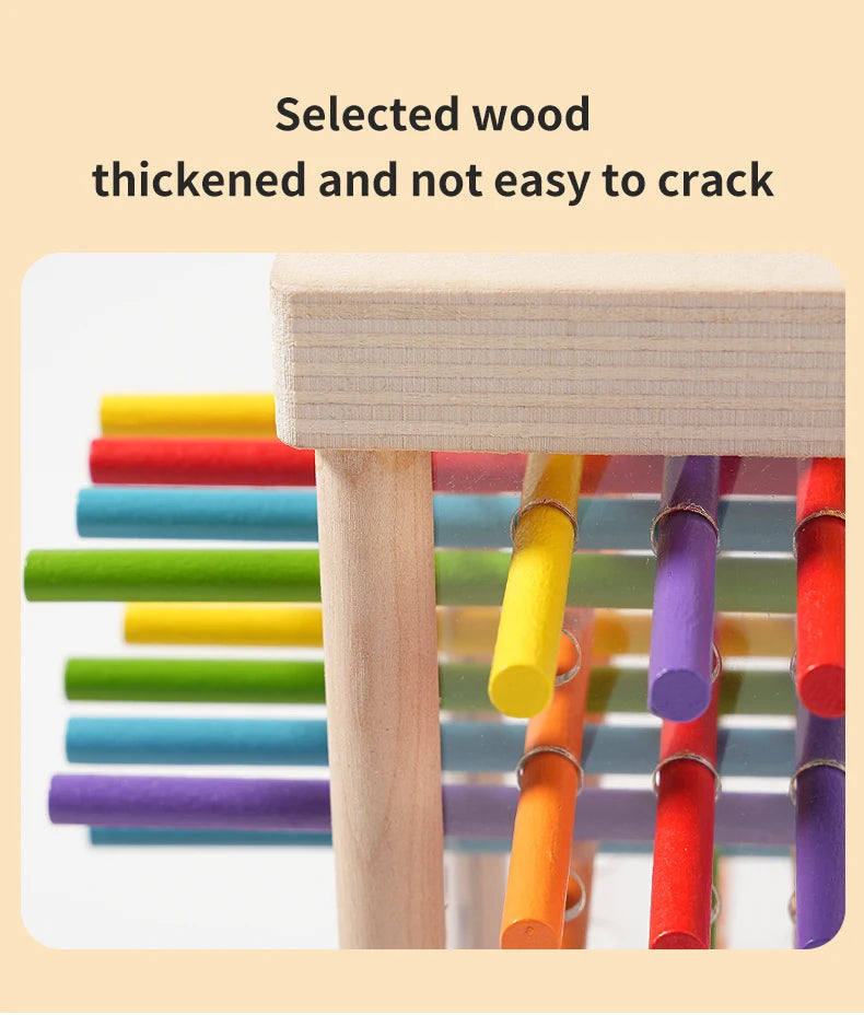Parent child interactive wooden stick children's
