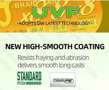 Original X8DAIWA-J Braided Expedition 8 strands Fishing Line