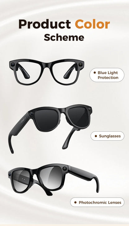 World Premiere Smart AI Glasses 4K HD 800W Pixel Camera