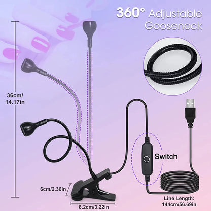 Led Ultraviolet Lights UV Nail Lamp 395nm UV Led Desk Lamp