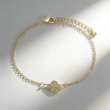 Sun and Moon Zirconia Bracelet Trendy Couple's Fashion