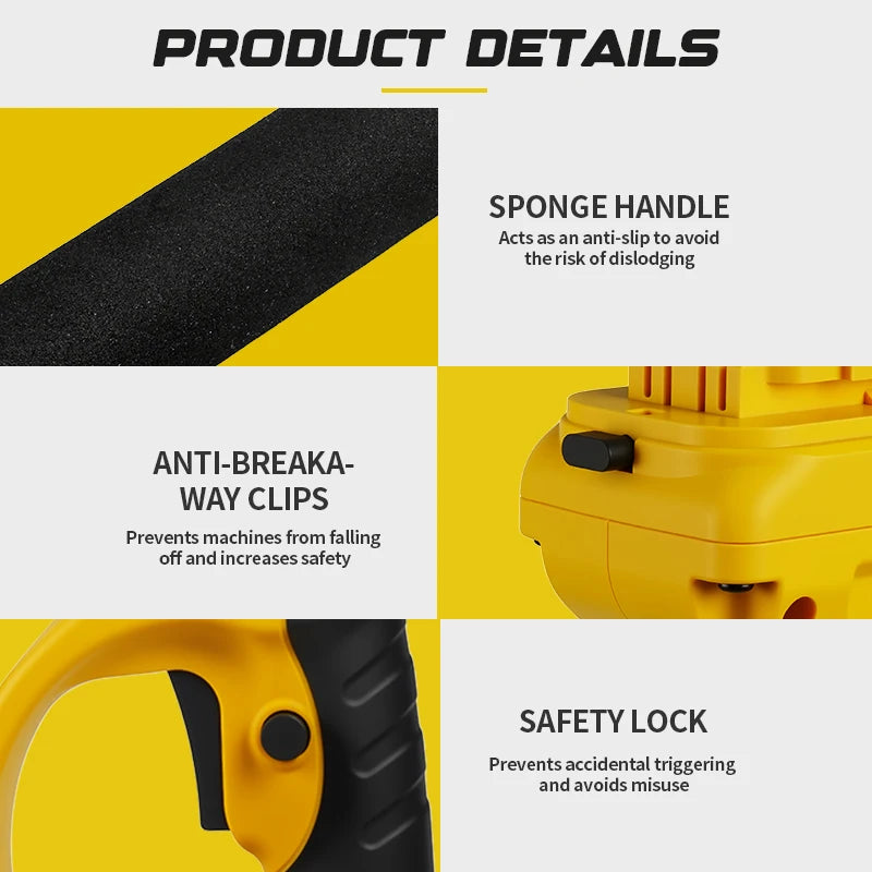 Brushless 1380W Electric Chainsaw Telescoping Pole Pruner