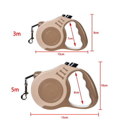 Retractable Pet Dog Leash Dogs Hiking Walking Traction Rope