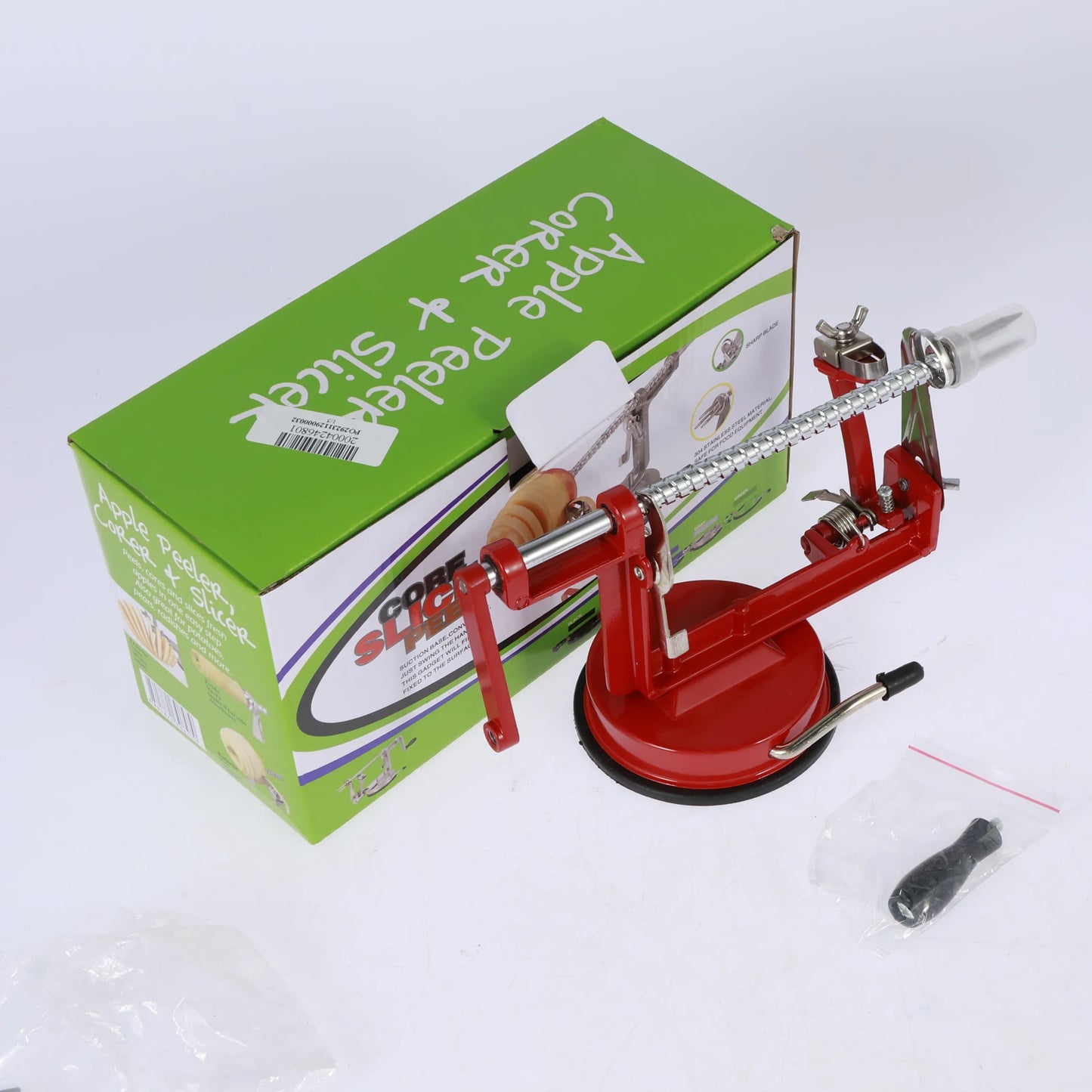3 In 1 Fruit Peeler Machine Hand Crank Fruit Slicer Corer