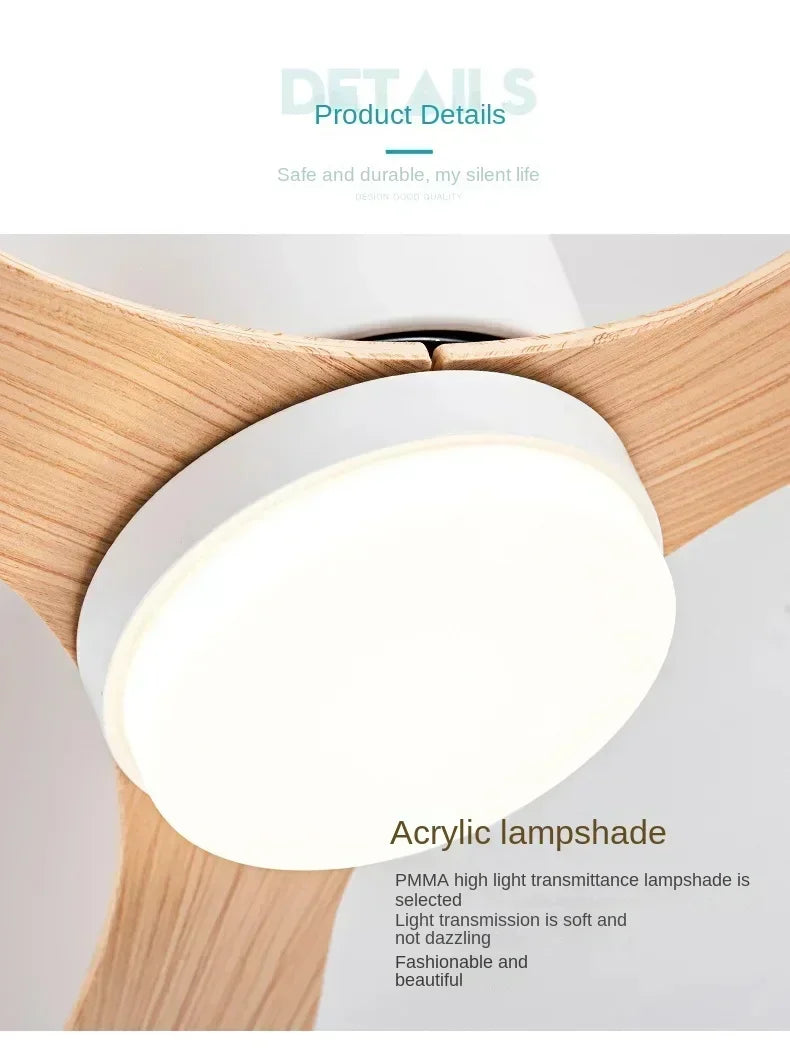 Modern LED Ceiling Fan Lights, Low Floor Decorative Lights