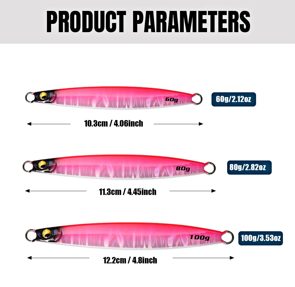 Vertical Jigging Lure Shore Long Casting Saltwater Fishing Lure