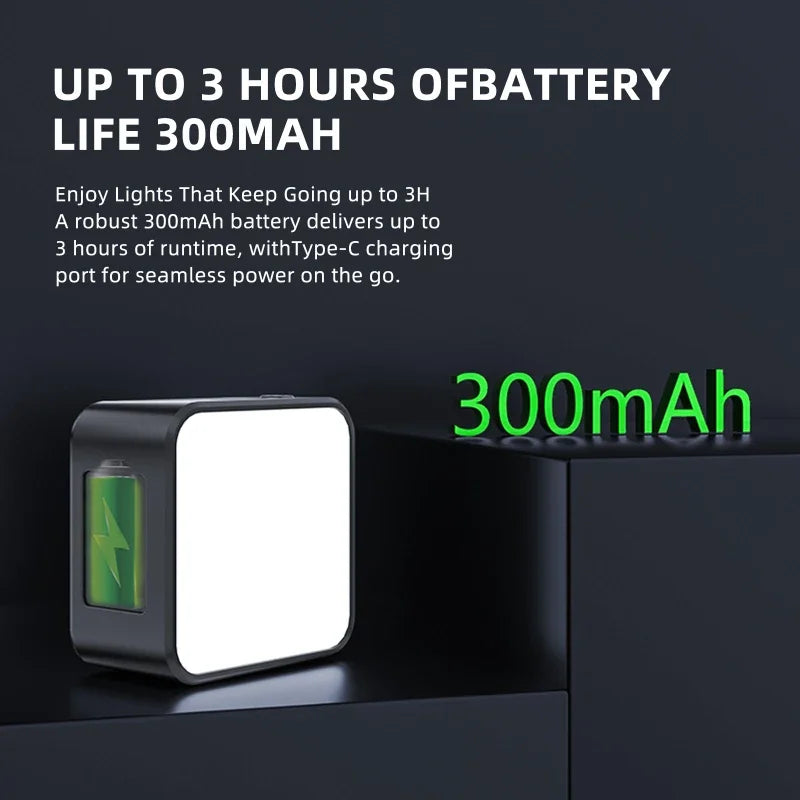 Mini Magnetic LED Fill Light Photography Lighting Camera
