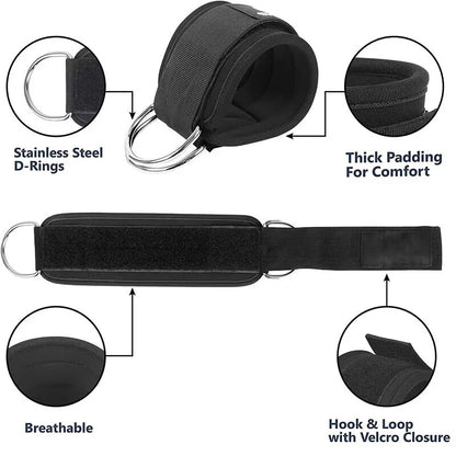 Ankle Straps Resistance Bands Set Fitness Workout Exercise