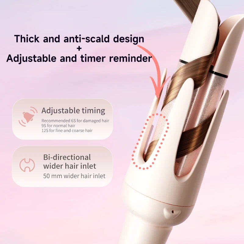 Auto Curling Iron Professional 3 Speed Rotary Hair Curler