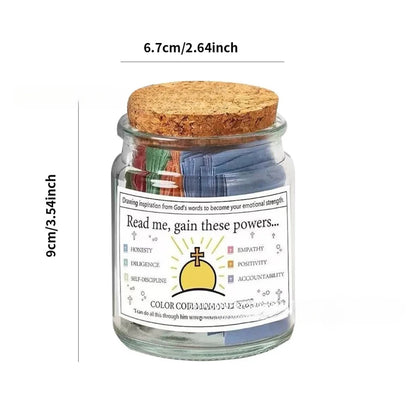 Bible Verses  in Glass Jar Bible Verse Jar Pious Prayer