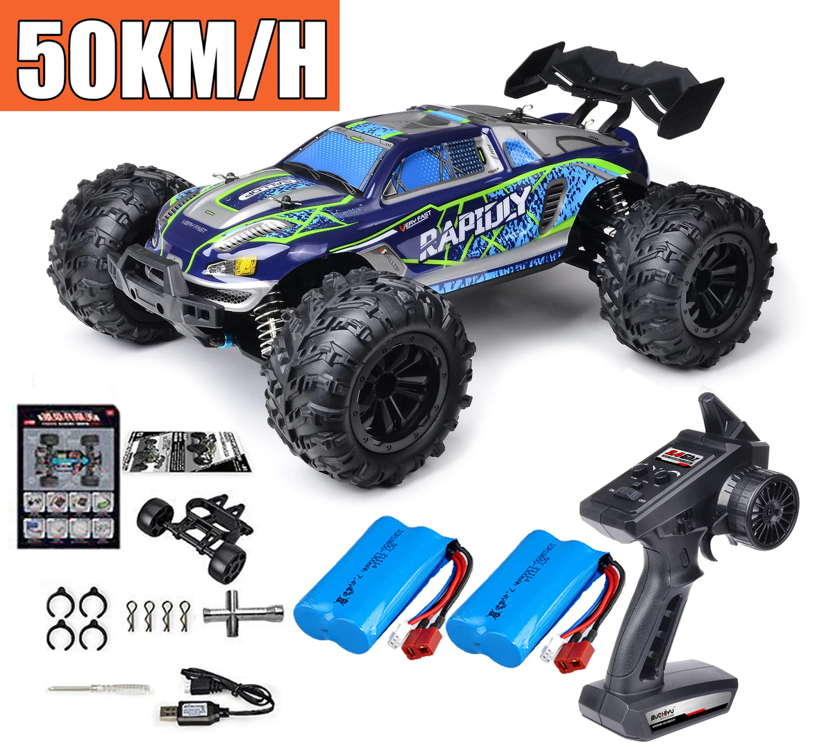 Rc Car Off Road 4x4 High Speed 75KM/H Remote Control